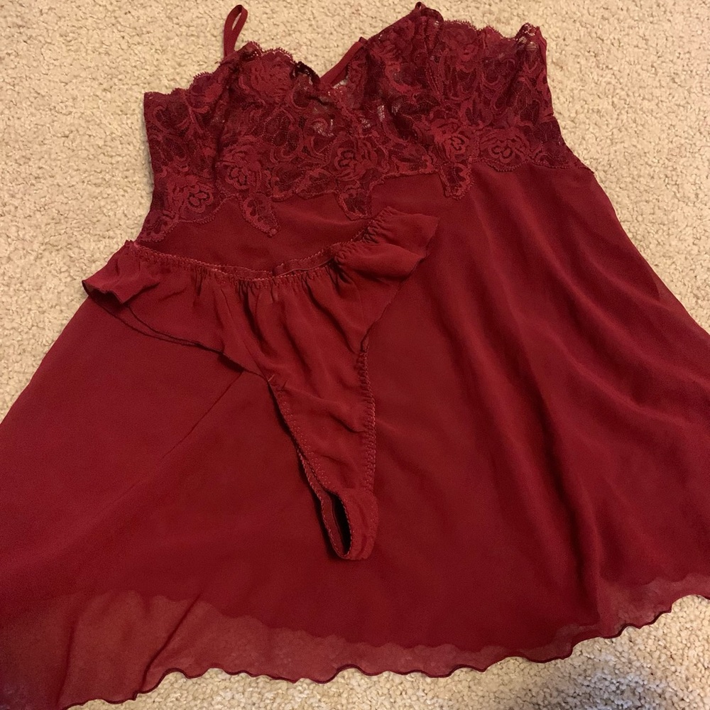 Victoria’s Secret lingerie with matching thong